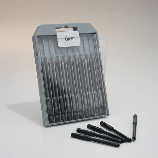 ROOFIFY - Ziegelbohrer Set 6 mm | 10-teilig für Dachziegel