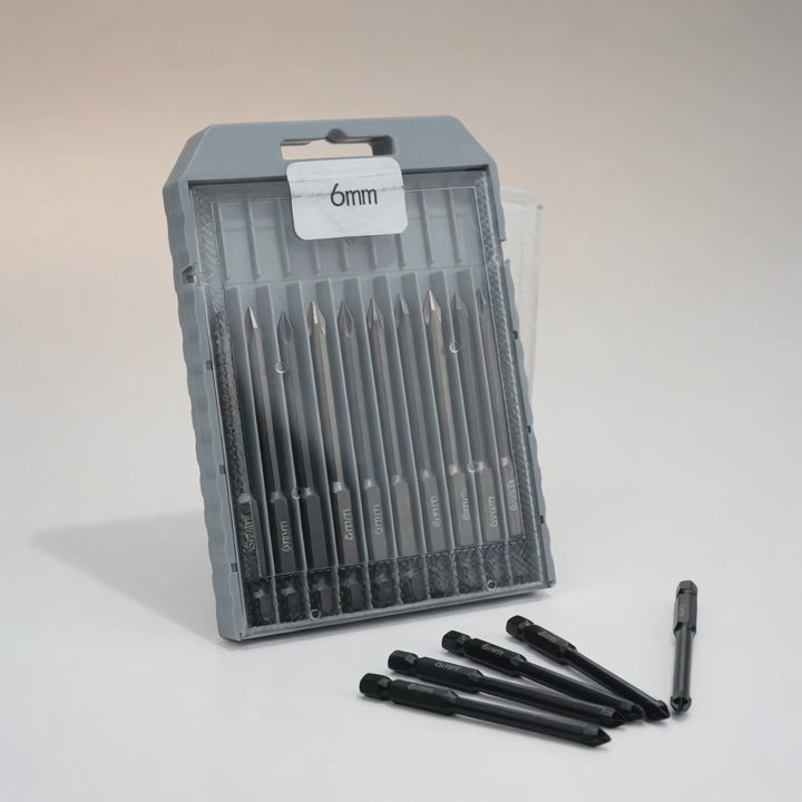 ROOFIFY - Ziegelbohrer Set 6 mm | 10-teilig für Dachziegel