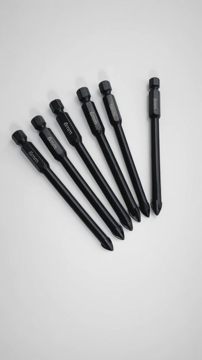ROOFIFY - Ziegelbohrer Set 6 mm | 10-teilig für Dachziegel Nahaufnahme