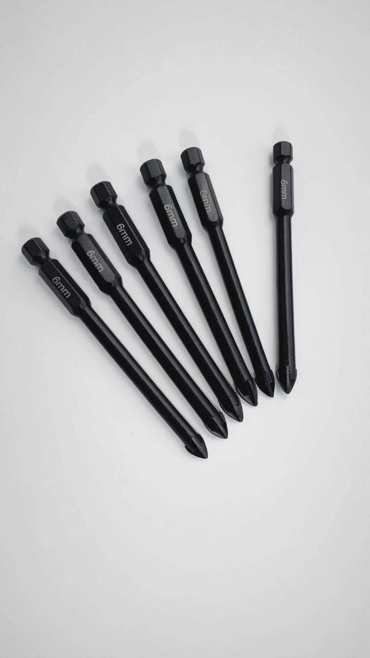 ROOFIFY - Ziegelbohrer Set 6 mm | 10-teilig für Dachziegel Nahaufnahme