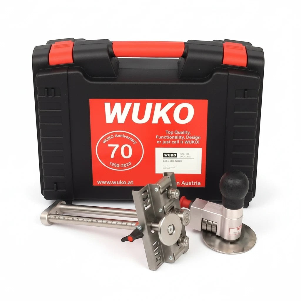 Roofify WUKO Bender Set 6200 and 4040 with professional metal bending tools and a protective carrying case
