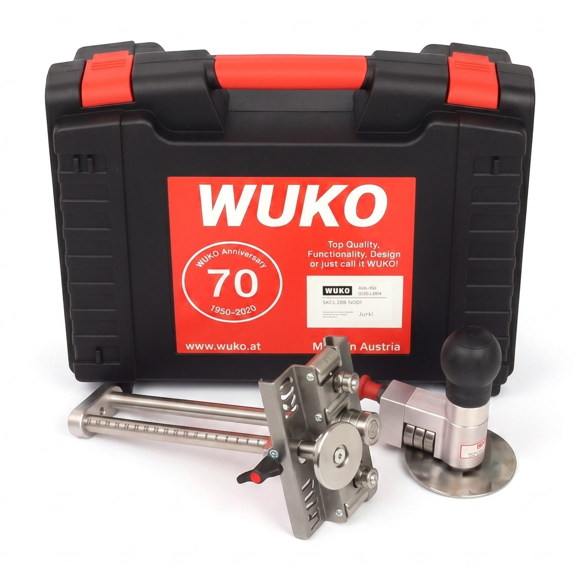 Roofify WUKO Bender Set 6200 and 4040 with professional metal bending tools and a durable black transport case.