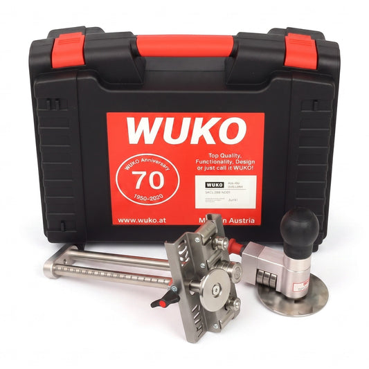 Roofify WUKO Bender Set 6200 and 4040 with professional metal bending tools and a durable black transport case.